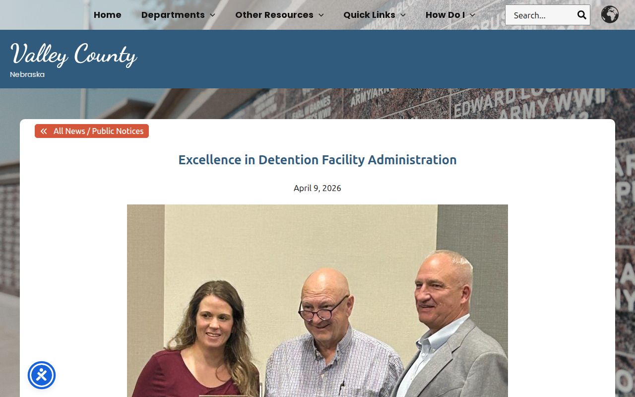 Valley County arrest history and ten-bed jail booking operations